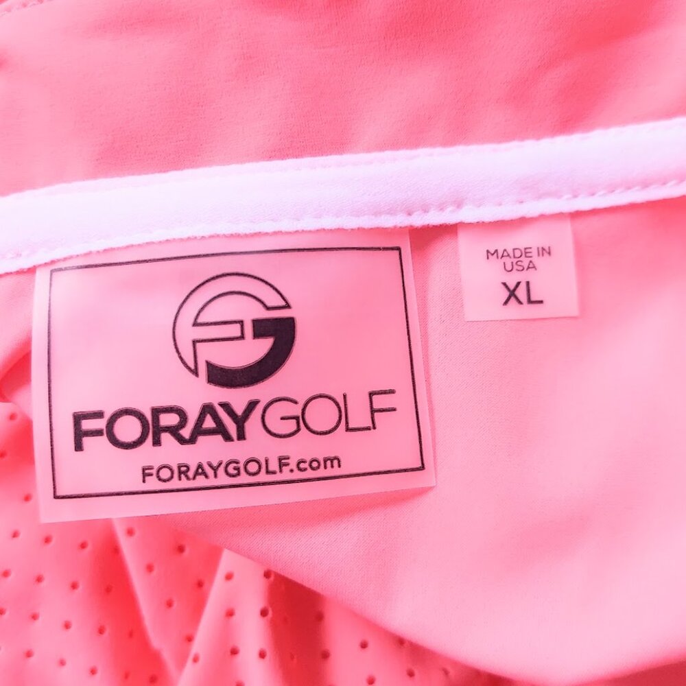 Foray Golf Ladies 1/4 Zip Short Sleeve Golf Polo Shirt Size XL - Picture 7 of 9